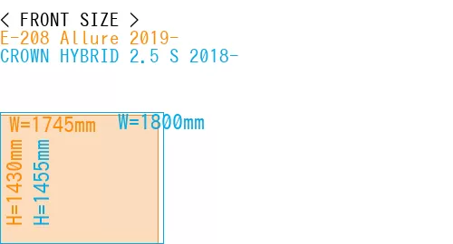 #E-208 Allure 2019- + CROWN HYBRID 2.5 S 2018-